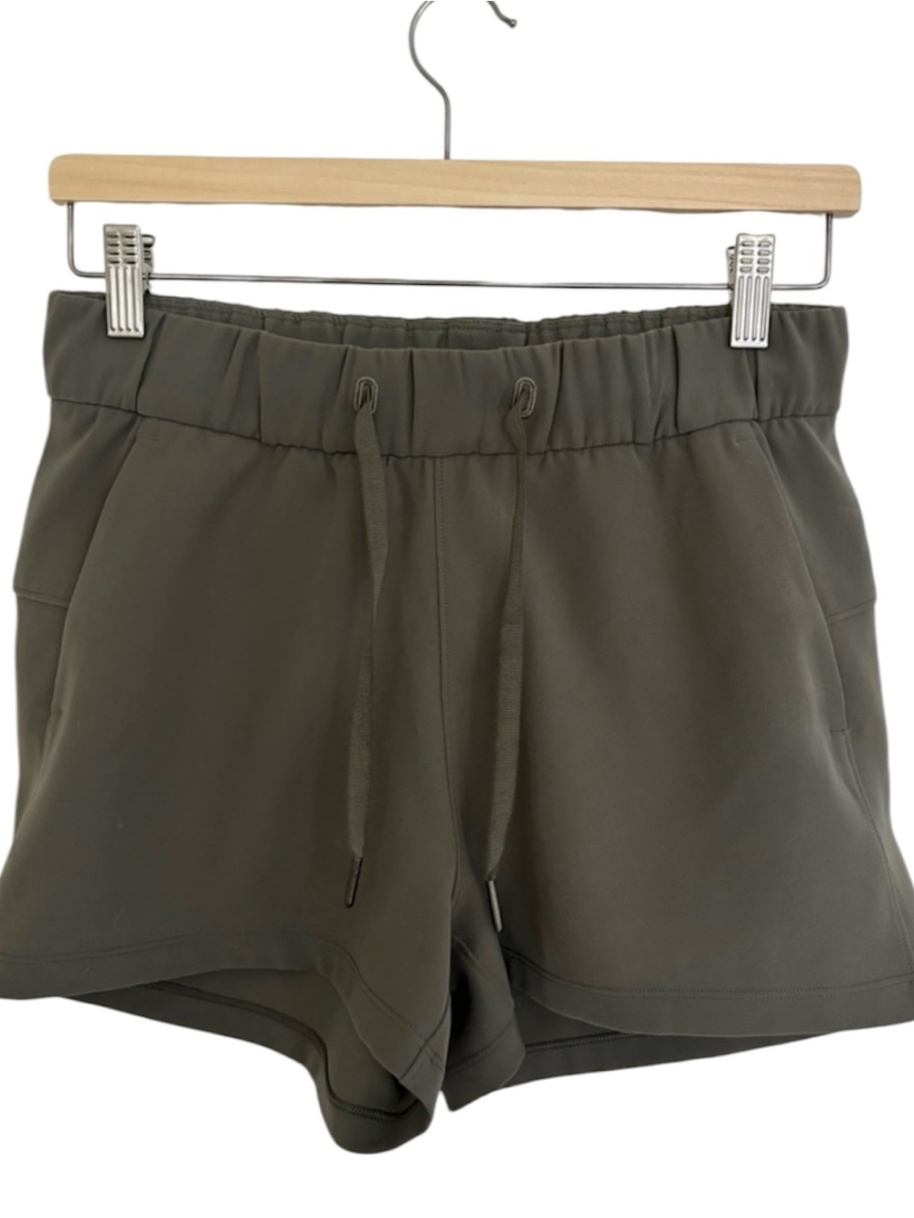 lululemon athletica Olive Drawstring Athletic Shorts